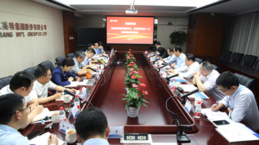 省國貿(mào)集團(tuán)黨委副書記、總經(jīng)理孫建華一行到英特集團(tuán)調(diào)研指導(dǎo)